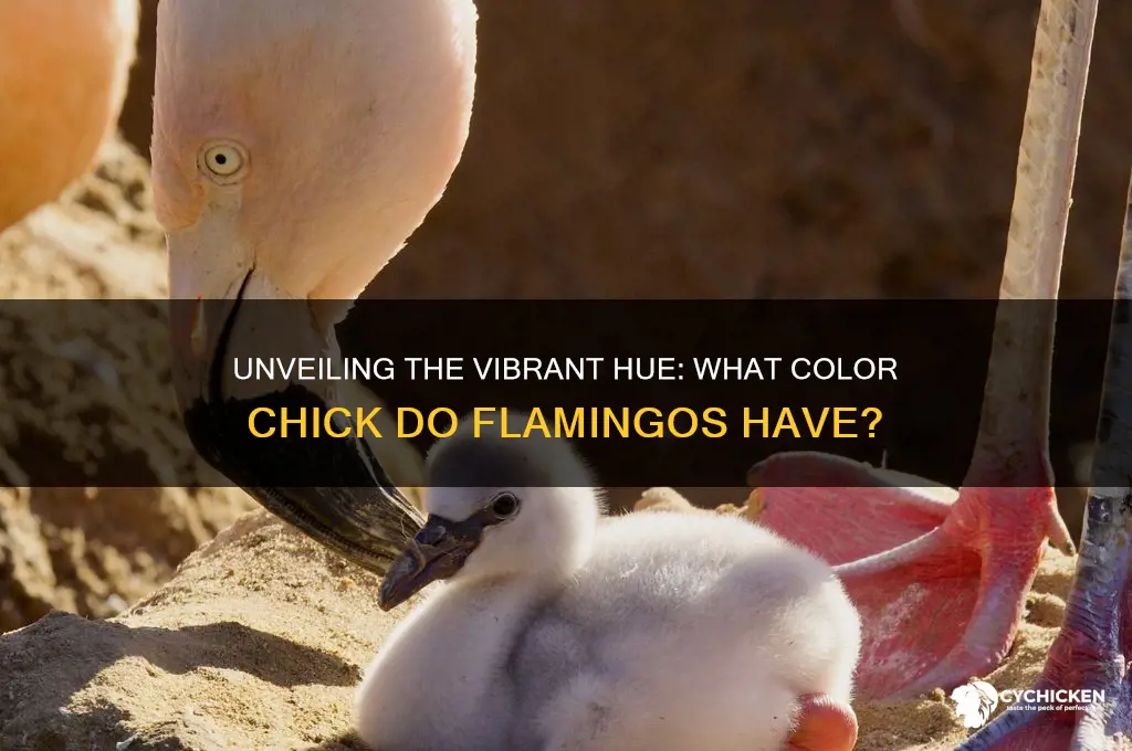 what is the color chick of a flamingo