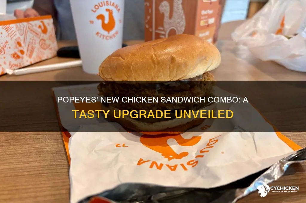 what is the combo new popeyes chicken sandwich