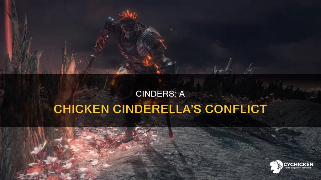 what is the conflict in cinders a chicken cinderella