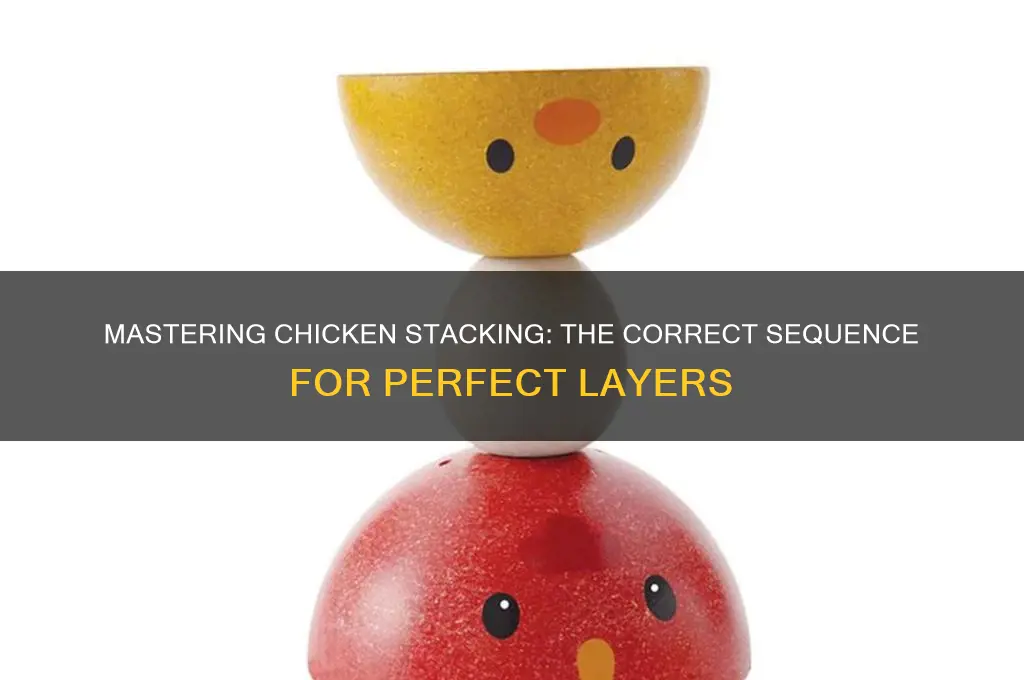 what is the correct sequence when stacking chicken