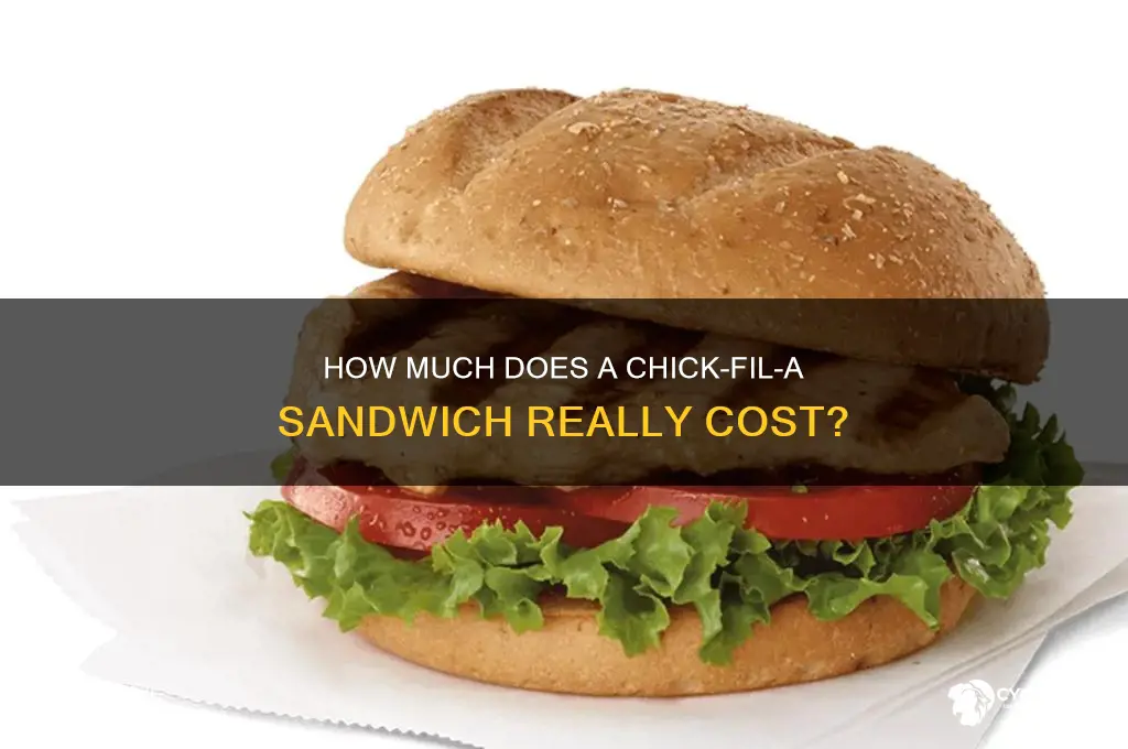 what is the cost of a chick fil a sandwich