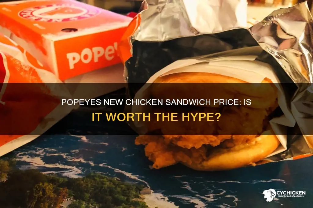what is the cost of popeyes new chicken sandwich