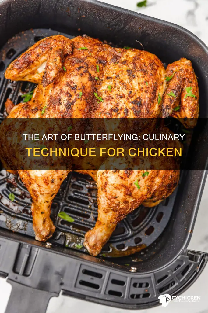 what is the culinary term for butterflying a chicken