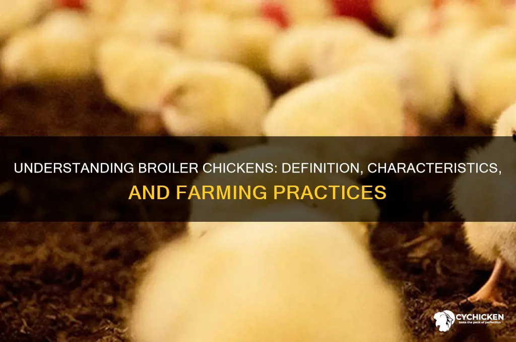 what is the definition of a broiler chicken