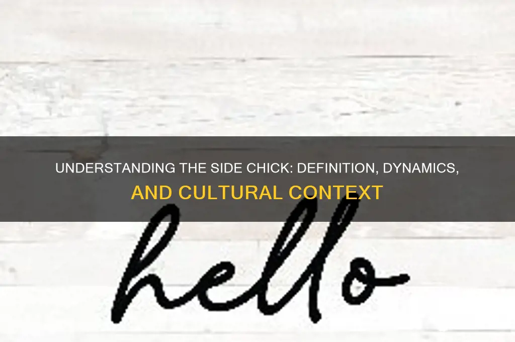 what is the definition of a side chick