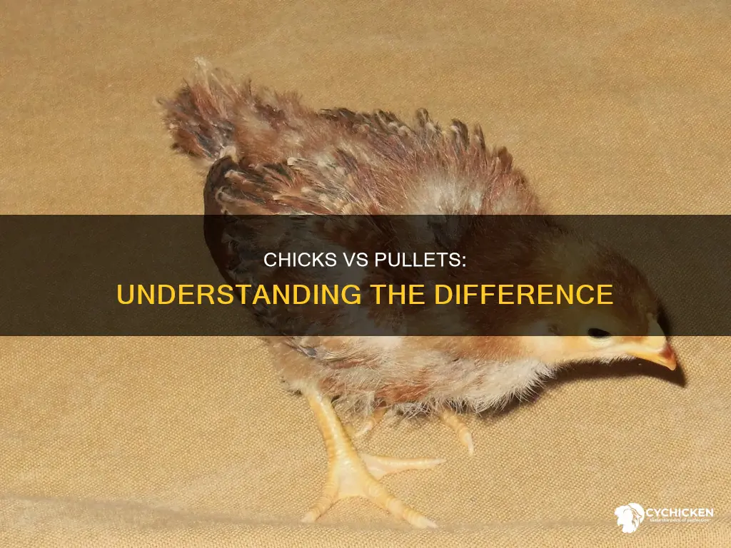 what is the difference between a chick and a pullet