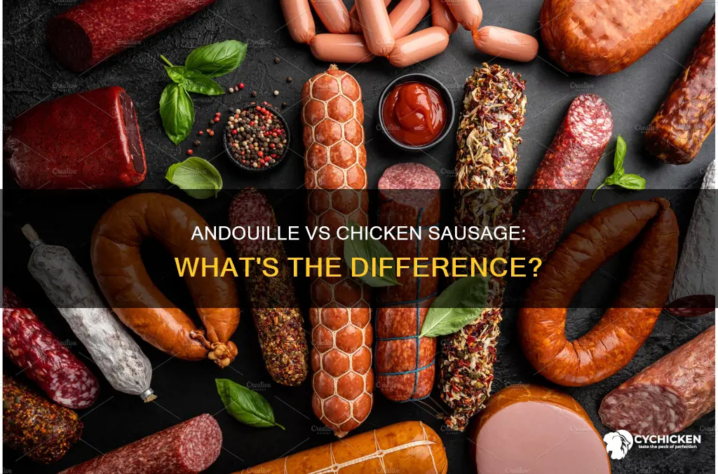 what is the difference between andouille sausage and chicken sausage