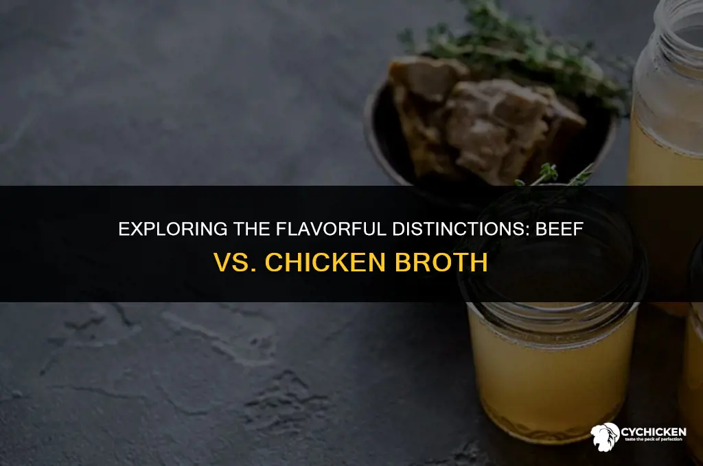 what is the difference between beef broth and chicken broth