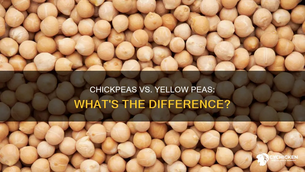 what is the difference between chick peas and yellow peas