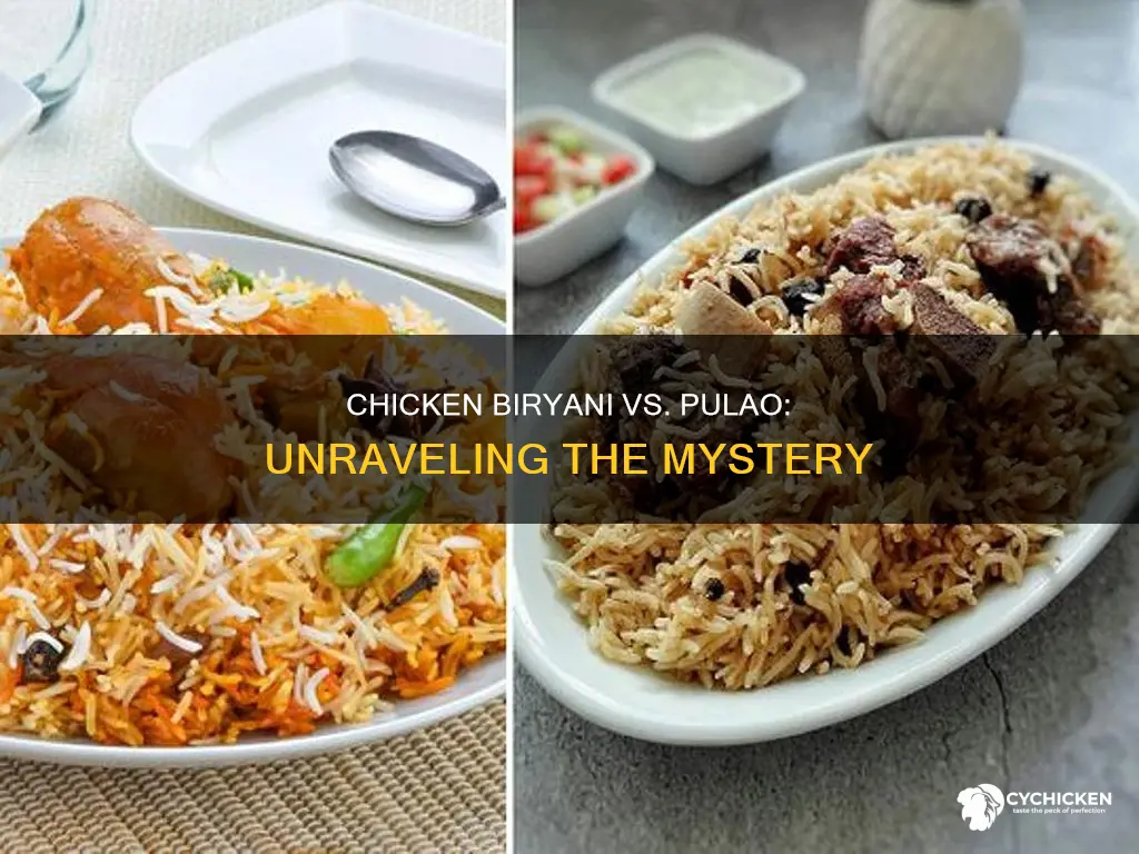 what is the difference between chicken biryani and pulao