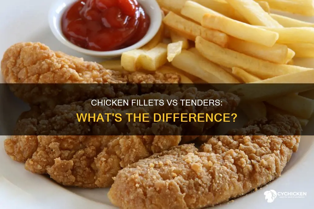 what is the difference between chicken fillets and tenders