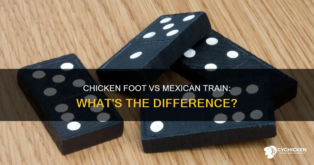 what is the difference between chicken foot and mexican train