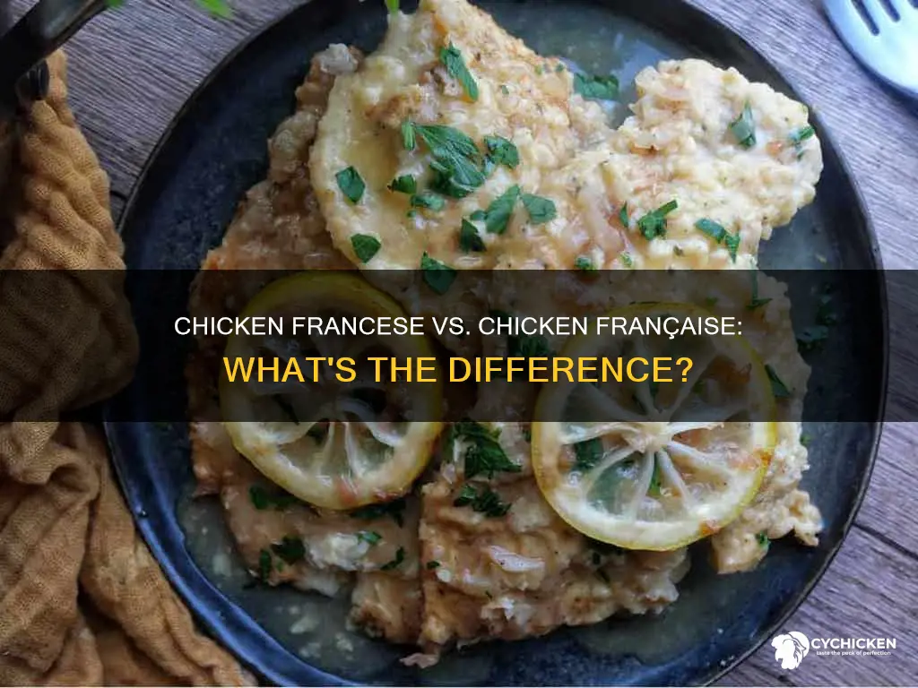 what is the difference between chicken francese and chicken francaise