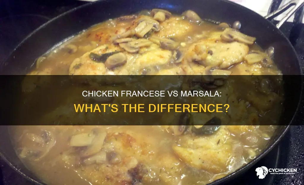 what is the difference between chicken francese and chicken marsala