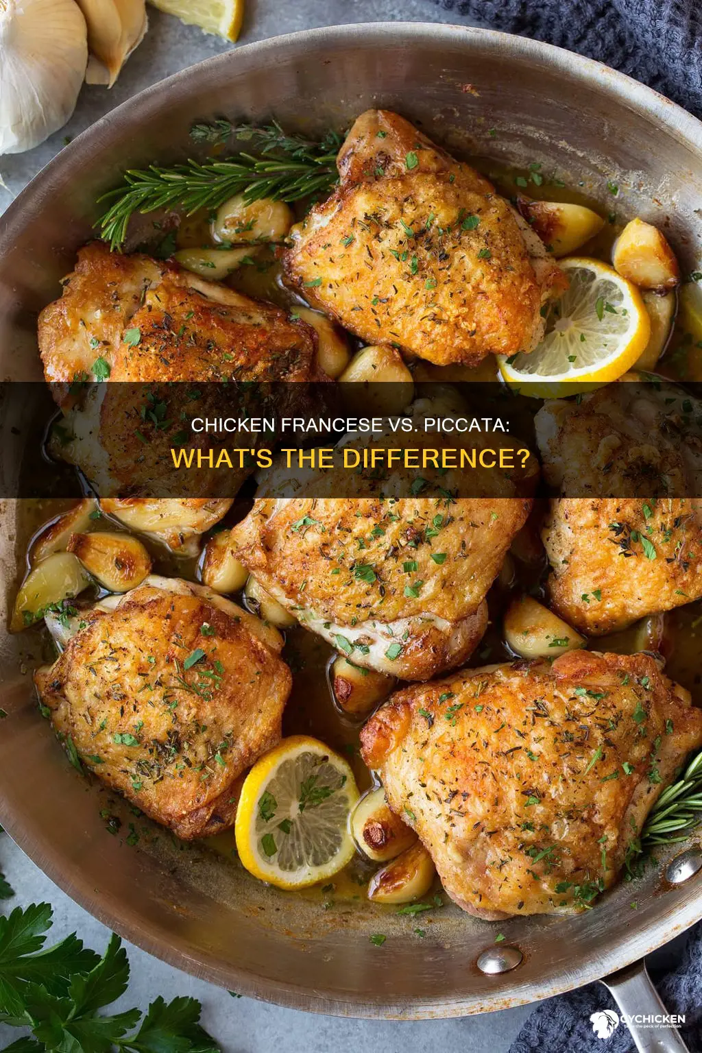 what is the difference between chicken francese and chicken piccata