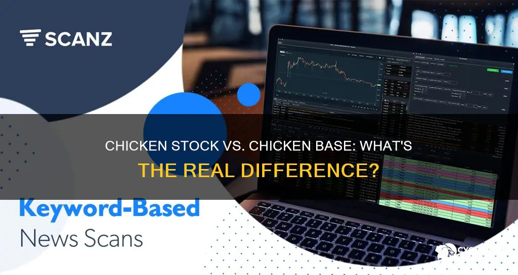 what is the difference between chicken stock and chicken base
