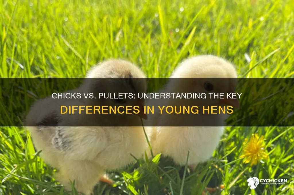 what is the difference between chicks and pullets