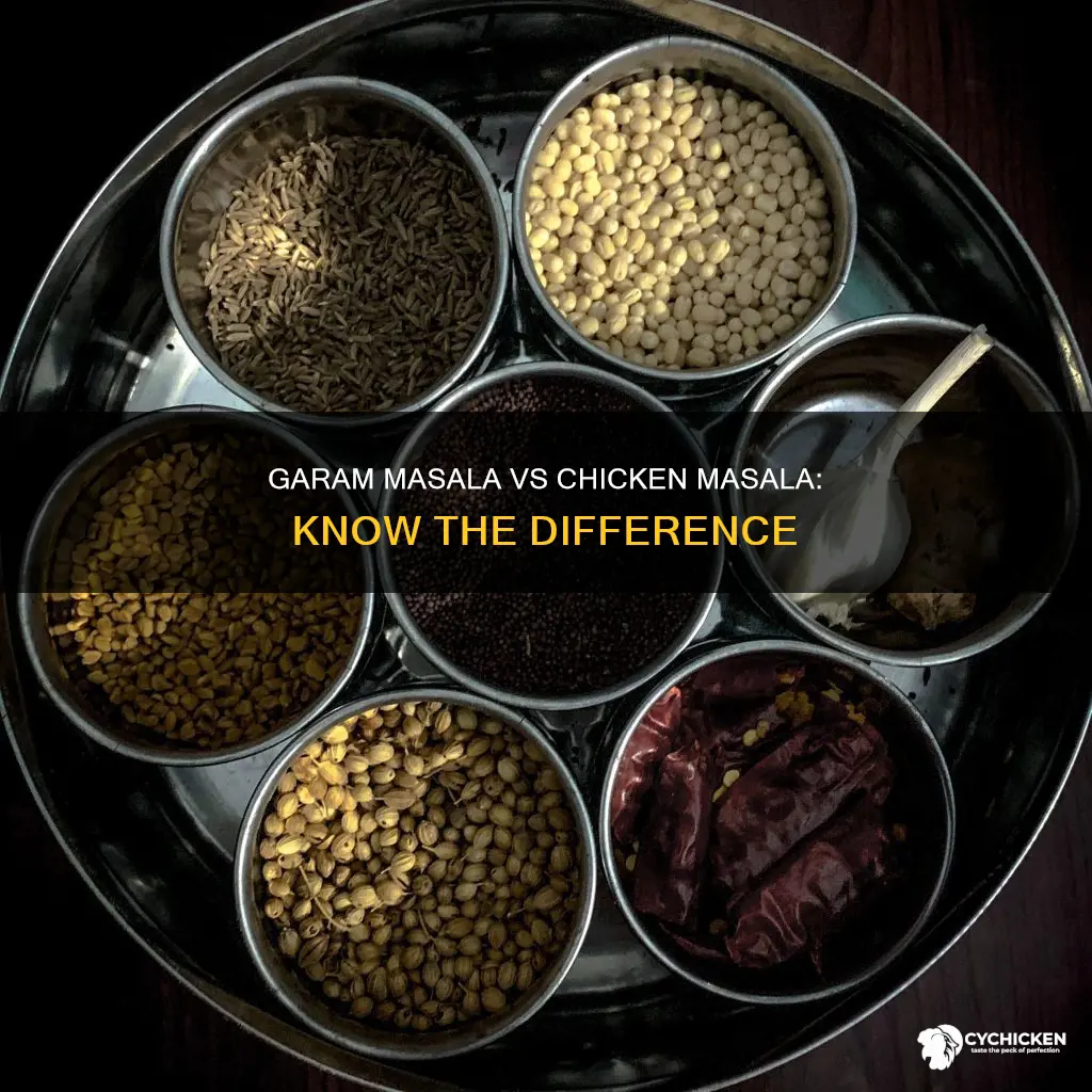 what is the difference between garam masala and chicken masala