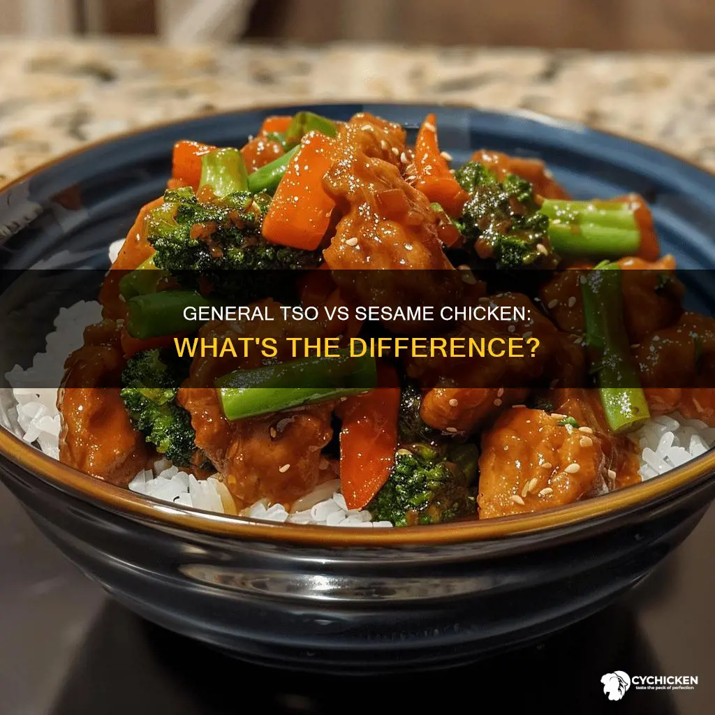 what is the difference between general tso and sesame chicken