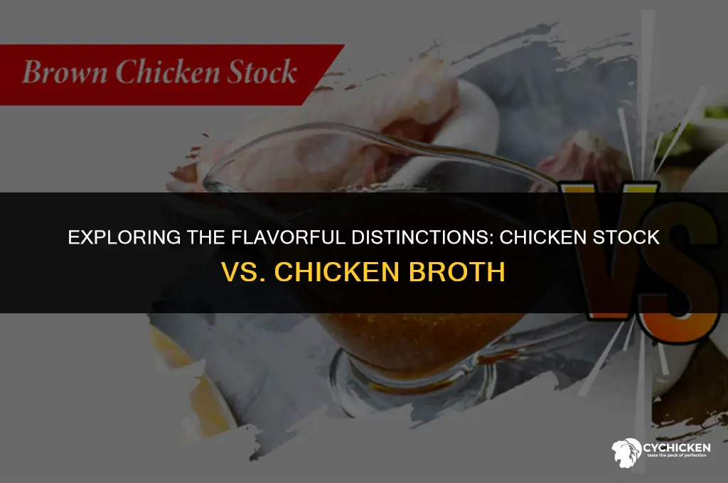 what is the difference i chicken stock and chucken broth
