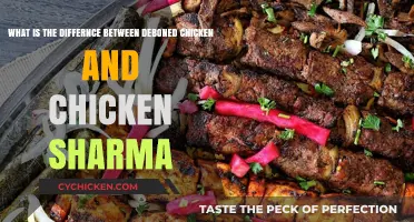 Chicken Sharma vs Deboned: What's the Difference?
