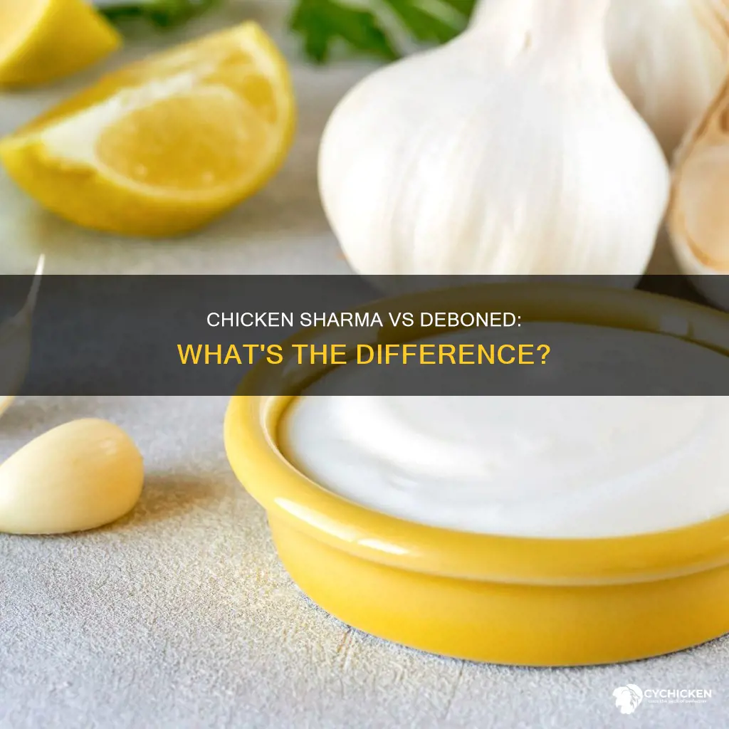 what is the differnce between deboned chicken and chicken sharma