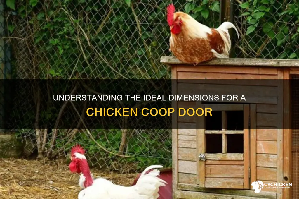 what is the dimenstion on a chicken door