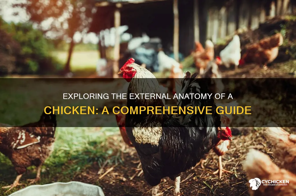 what is the external anatomy of a chicken