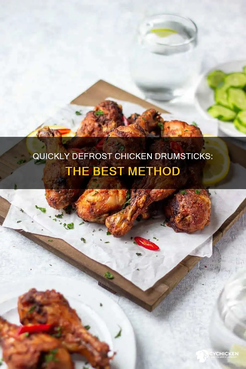 what is the fastest way to defrost chicken drum sticks