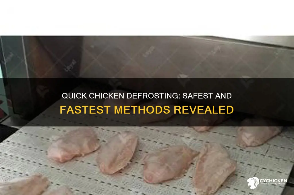 what is the fastest way to defrost chicken