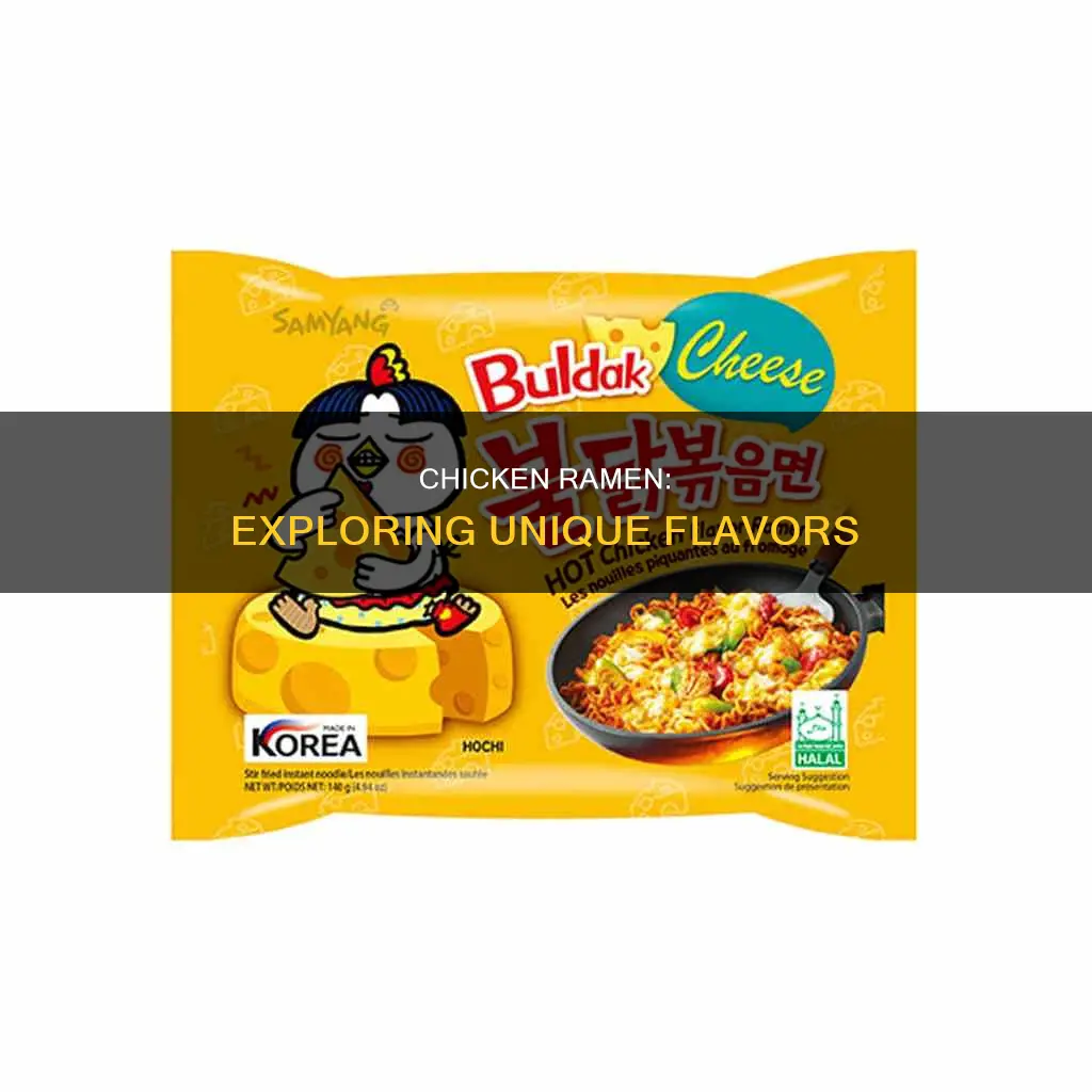 what is the flavors of the chicken in ramen noodles