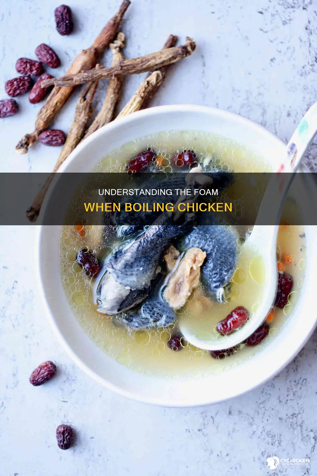 what is the foam on top of boiling chicken
