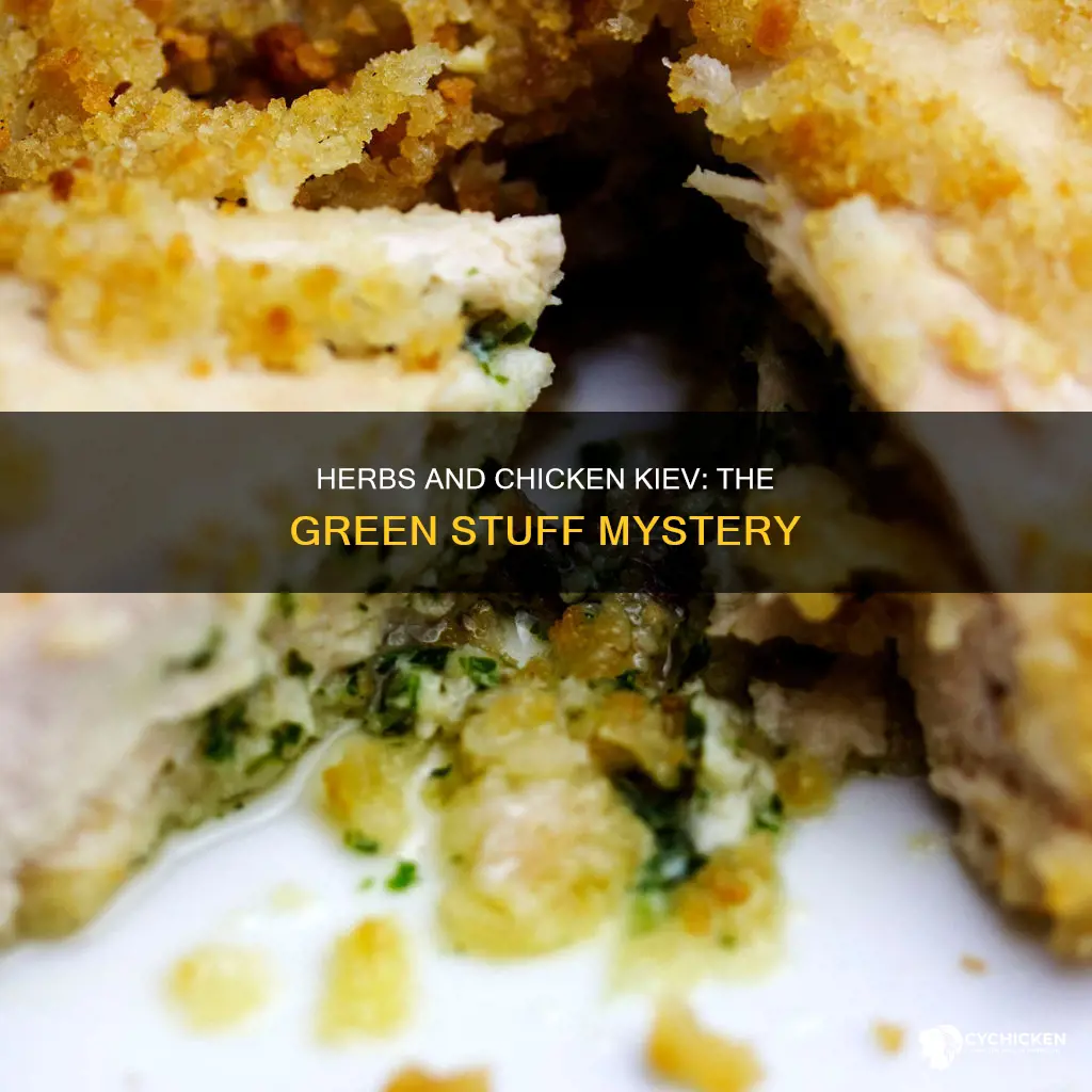 what is the green stuff in the chicken kiev stuffing