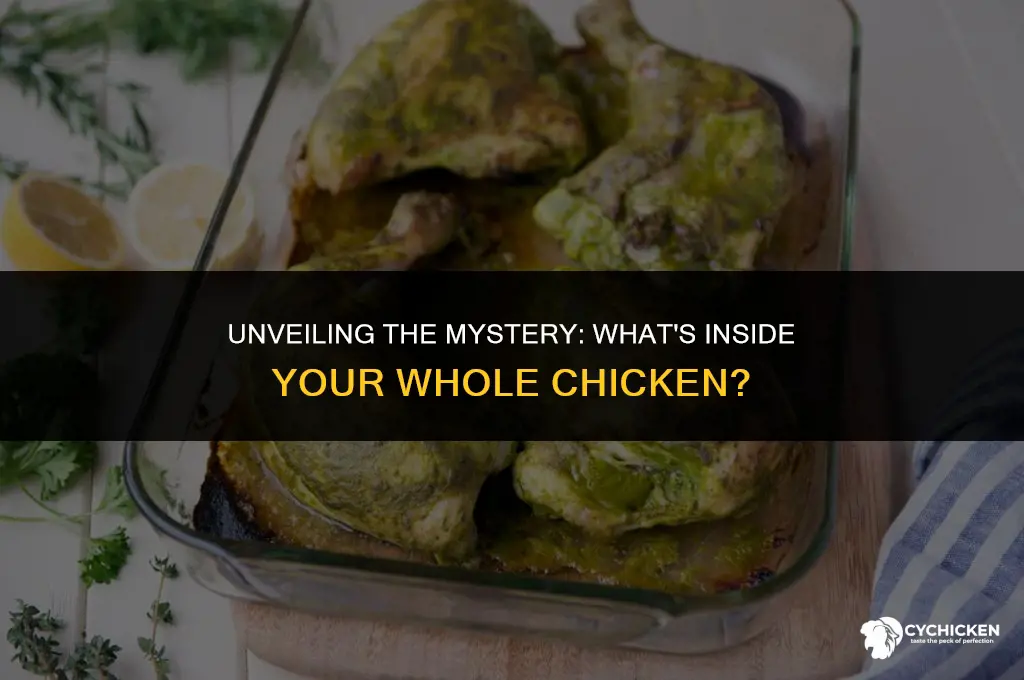 what is the green stuff inside my whole chicken
