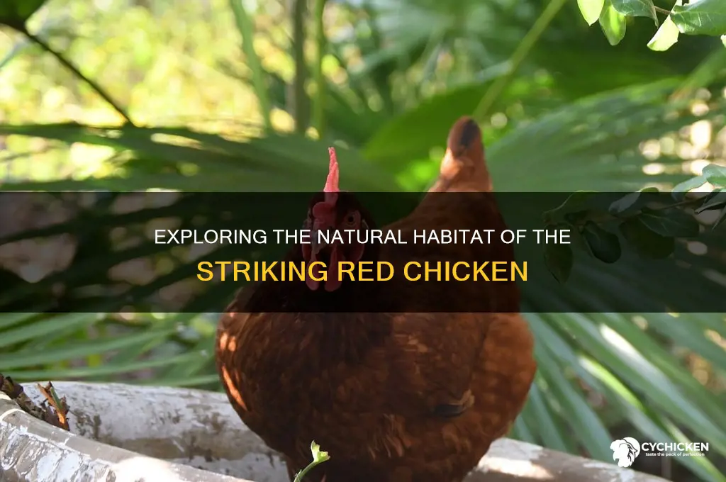 what is the habitat for the red chicken