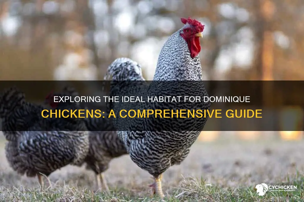 what is the habitat of the dominique chicken
