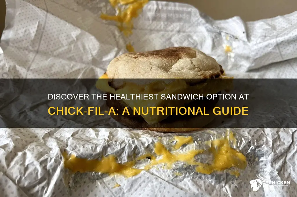 what is the healthiest sandwich at chick-fil-a