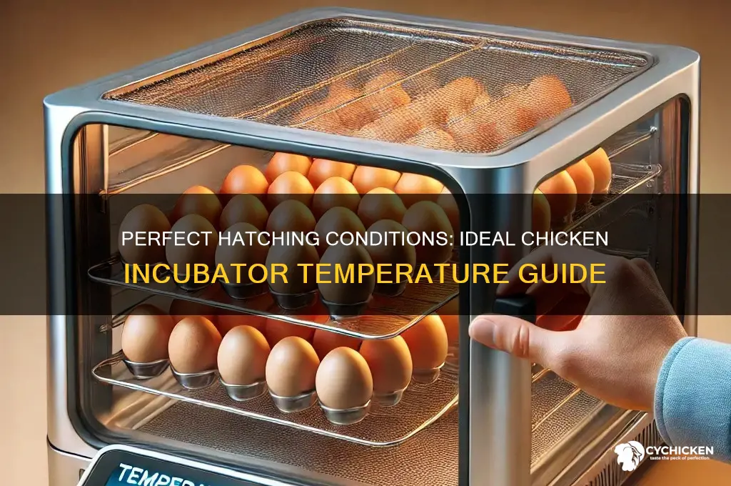 what is the ideal temperature for chicken incubator