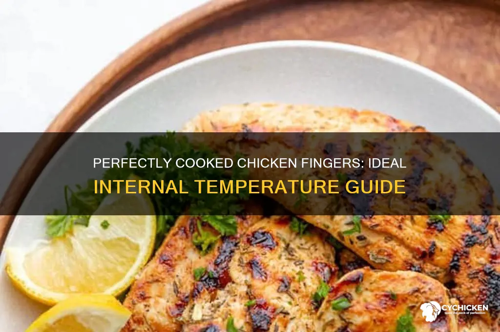 what is the internal temperature for chicken fingers