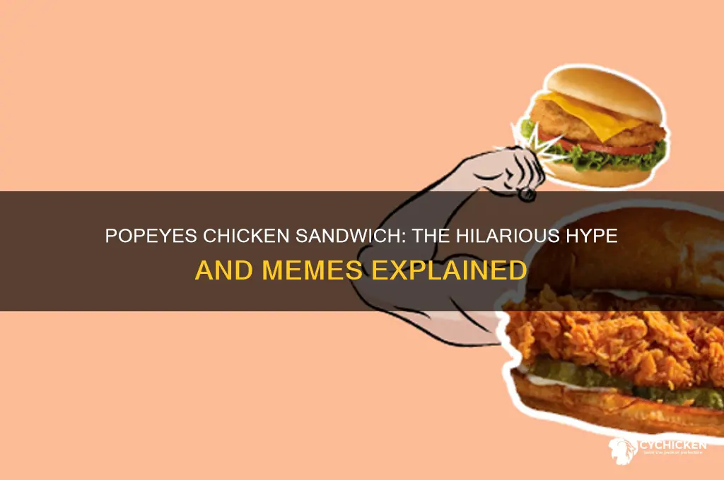 what is the joke about popeyes chicken sandwich