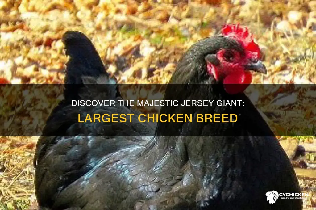 what is the largest breed of chicken hens