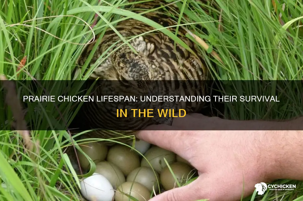 what is the lifespan of a prairie chicken
