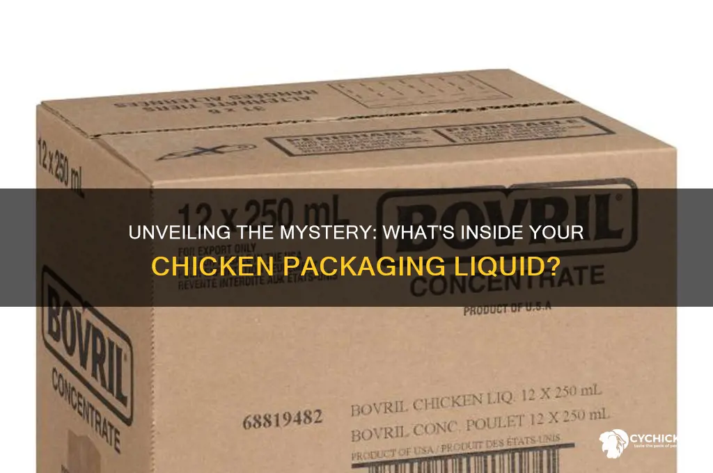 what is the liquid in the chicken bag