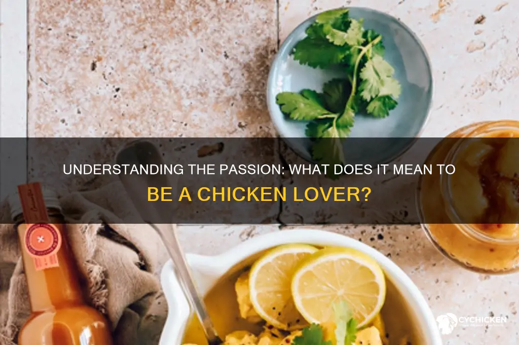 what is the meaning of a chicken lover