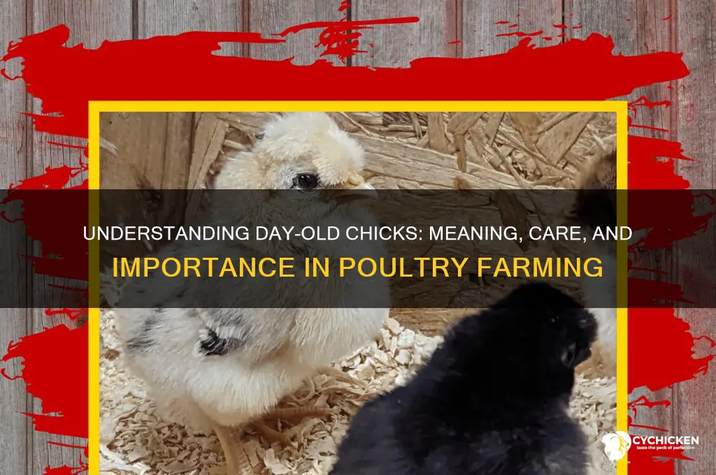 what is the meaning of day old chicks