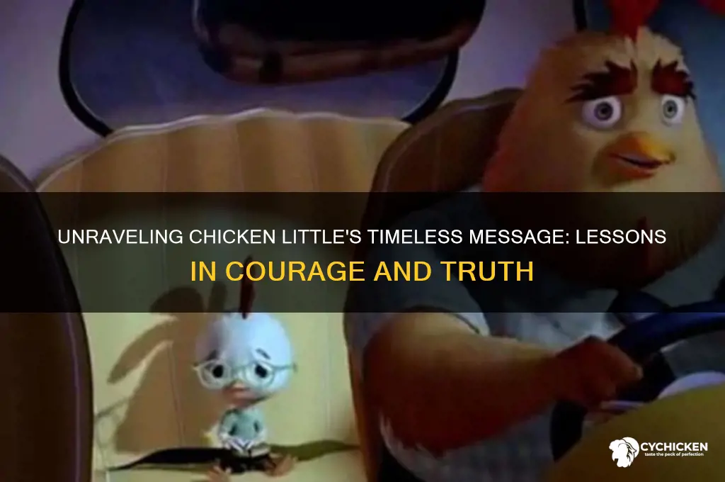 what is the message of chicken little book