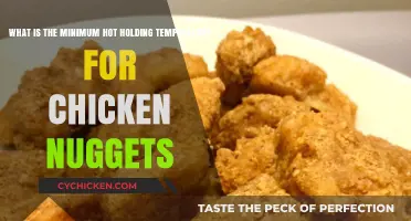 Safe Chicken Nugget Serving: Minimum Hot Holding Temperature Guidelines