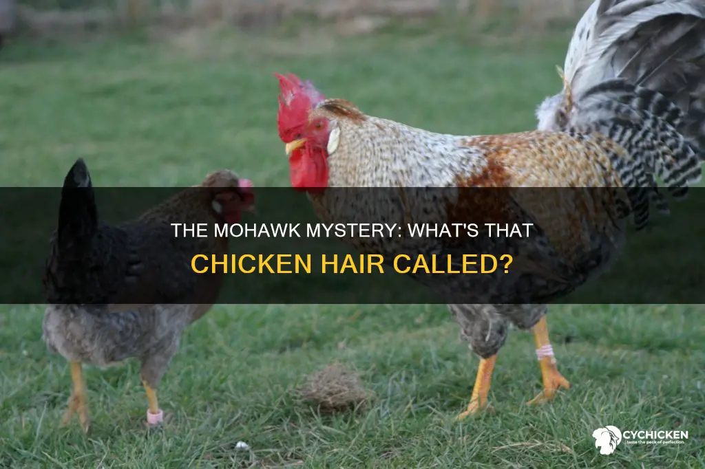 what is the mohawk thing on a chicken called