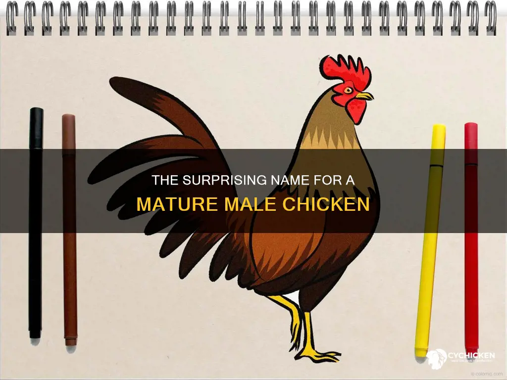what is the name for a mature male chicken