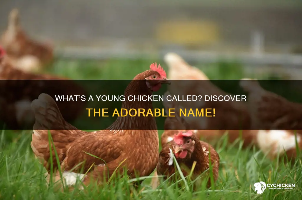 what is the name of a young chicken